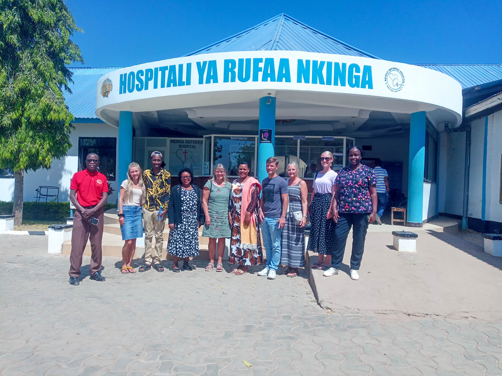 Nkinga Referral Hospital campus exterior