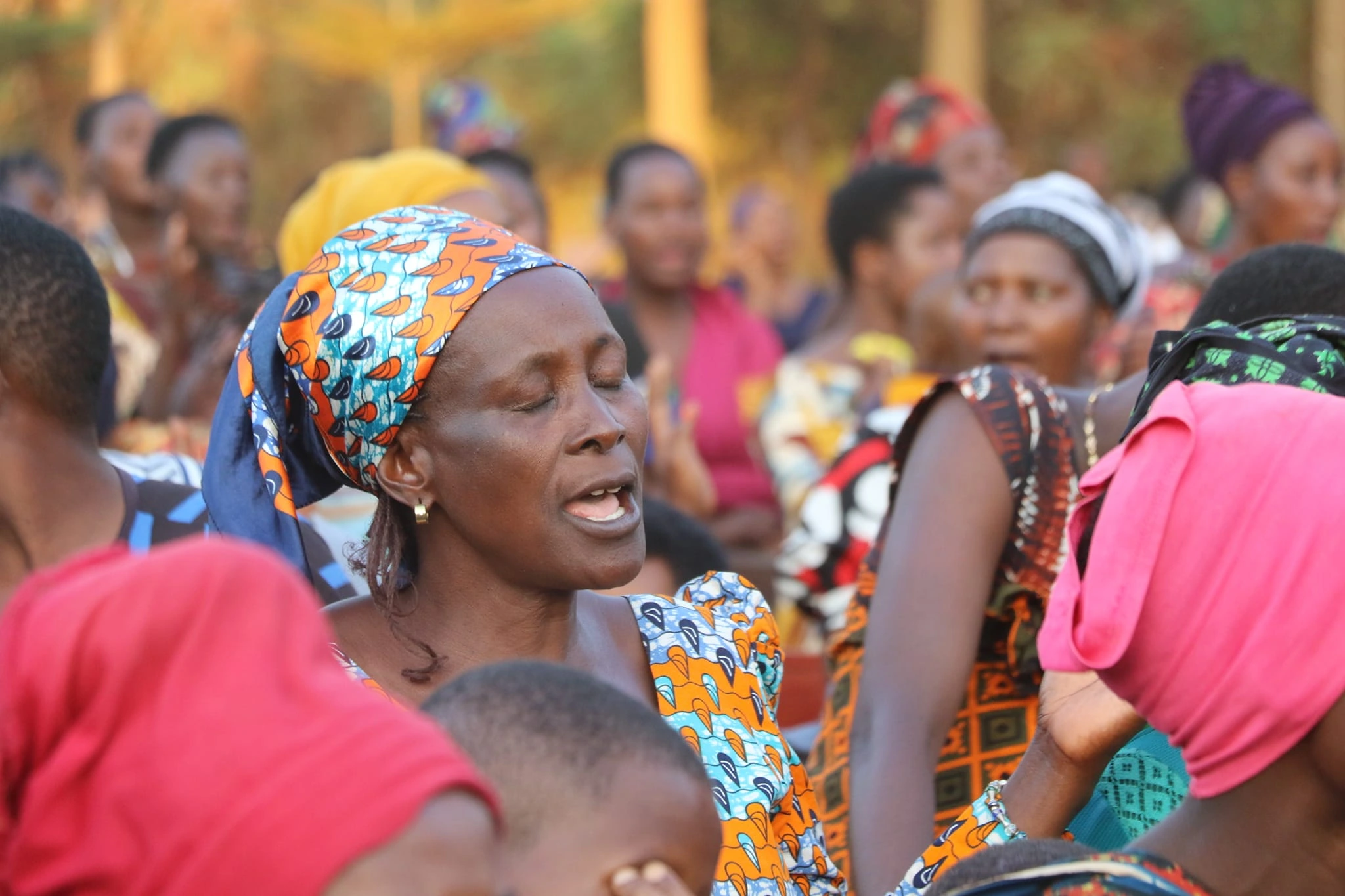 Group activity during a women’s seminar