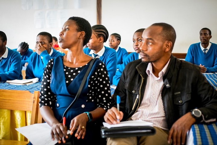 Students learning in classroom