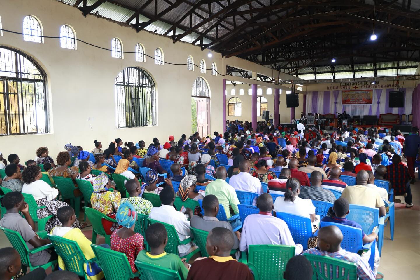Congregation during service