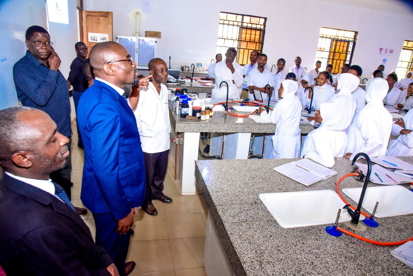 General Secretary visiting Nkinga Referral Hospital