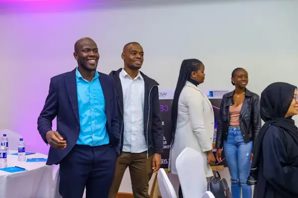 Young leaders in discussion